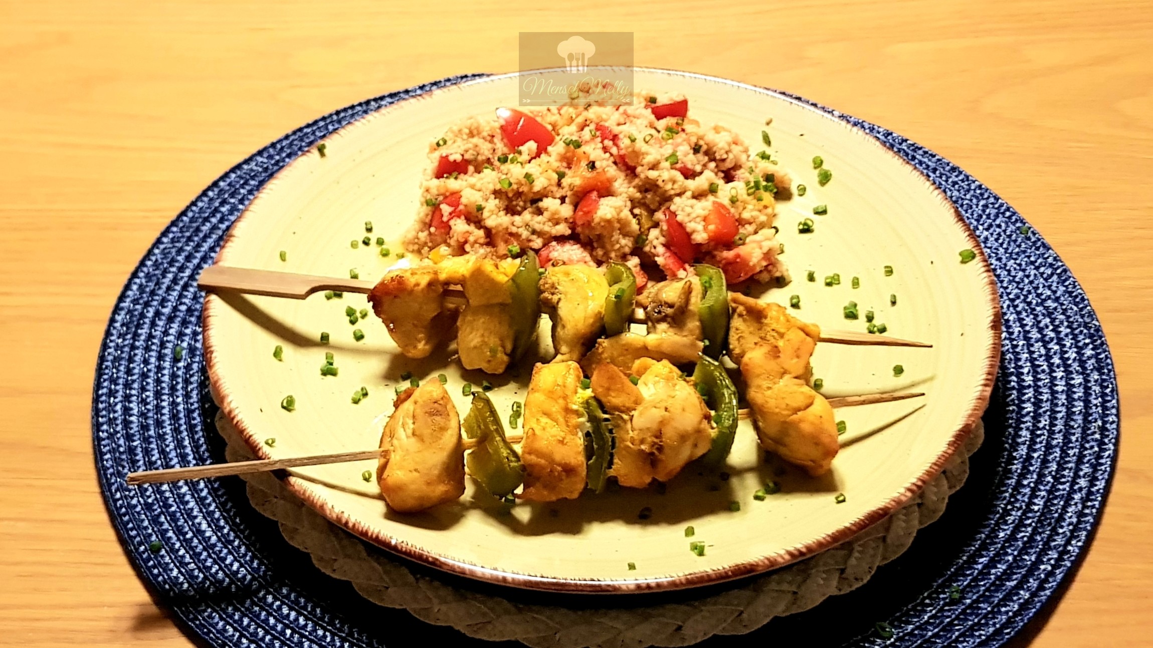 marokkanische Hähnchenspieße mit Couscous-Salat – Mensch Melly